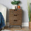 Rett 3 Drawer Wooden Bedside Table Storage Unit
