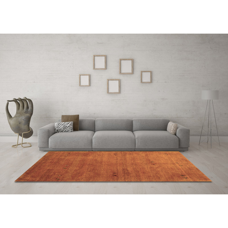 Washable Abstract Indoor Rug, Round 8'