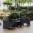 Jacinta 2 - Person Wicker Outdoor Seating Group with Table and Weather Resistant Cushions-451307024