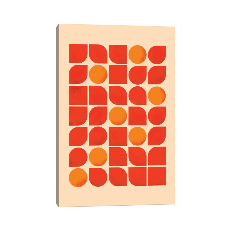 Fun Mid Century Geometry by Show Me Mars - Gallery-Wrapped Canvas Giclée on Canvas, Canvas