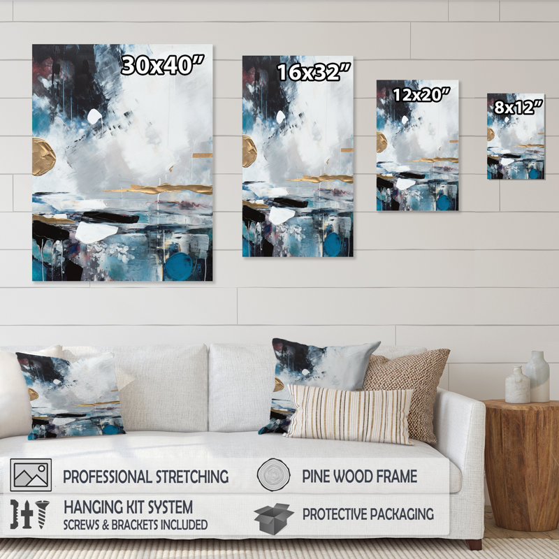«Exploration Boho Volume III», reproduction sur toile abstraite, Cadre photo noir, H 20 po x l 12 po x P 1 po