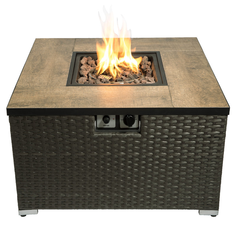 Square Steel Propane Smokeless