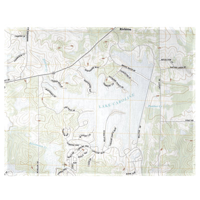 Table de baété 18" à carte caroline ms nautique lake Prall