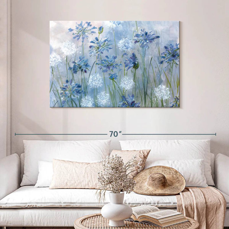 Harnek Dandelion And Agapanthus, 30" H x 45" W