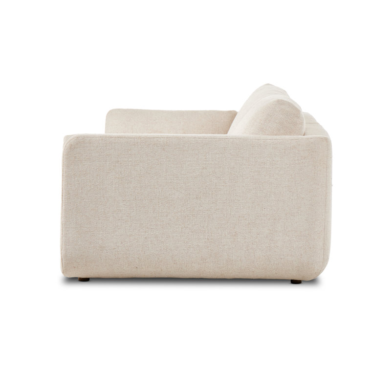 Toland Sofa, Cream Polyester Blend
