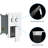 10 Inch Square Dual Shower Head - Handheld And Wall Mounted With