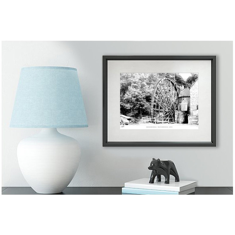 Ironbridge, Waterwheel 1892 by Francis Frith - Single Picture Frame Print, 40cm H x 50cm W x 2.3cm D