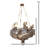 Flow 6-Light Chandelier - Hammered Ore-1606302952