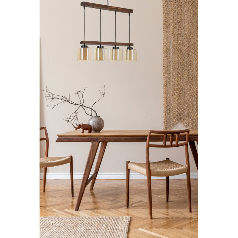 Weakley 4 - Light Kitchen Island Pendant, Brown