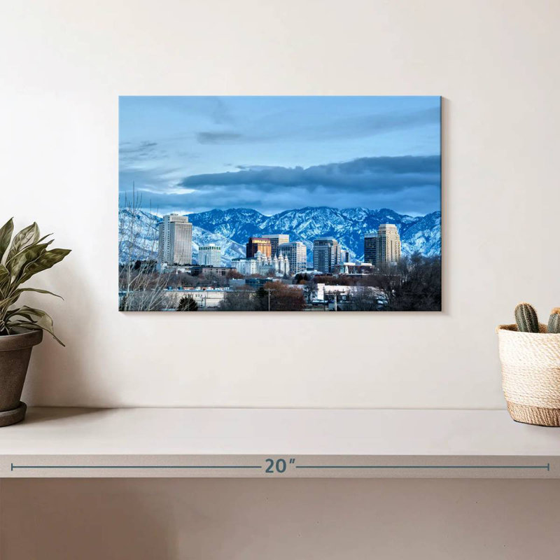Nicci Salt Lake City en hiver, H 8 po x l 12 po