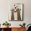 Girafe Love, toile encadrée de qualité supérieure - prête à être accrochée-451560387-451560412