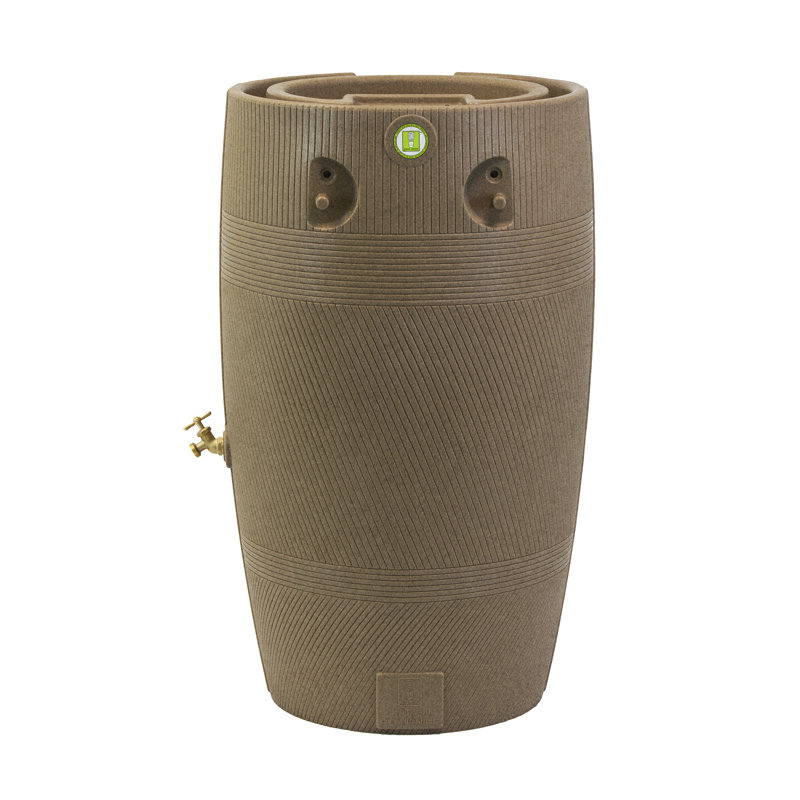 Baril de pluie 50 gallons Impressions Havana, Granit kaki