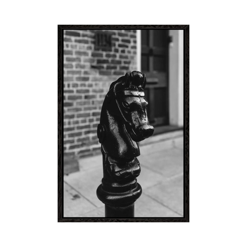 New Orleans Horse by Bethany Young - Print on Canvas, Black Framed, 101.6cm H x 66.04cm W x 3.81cm D