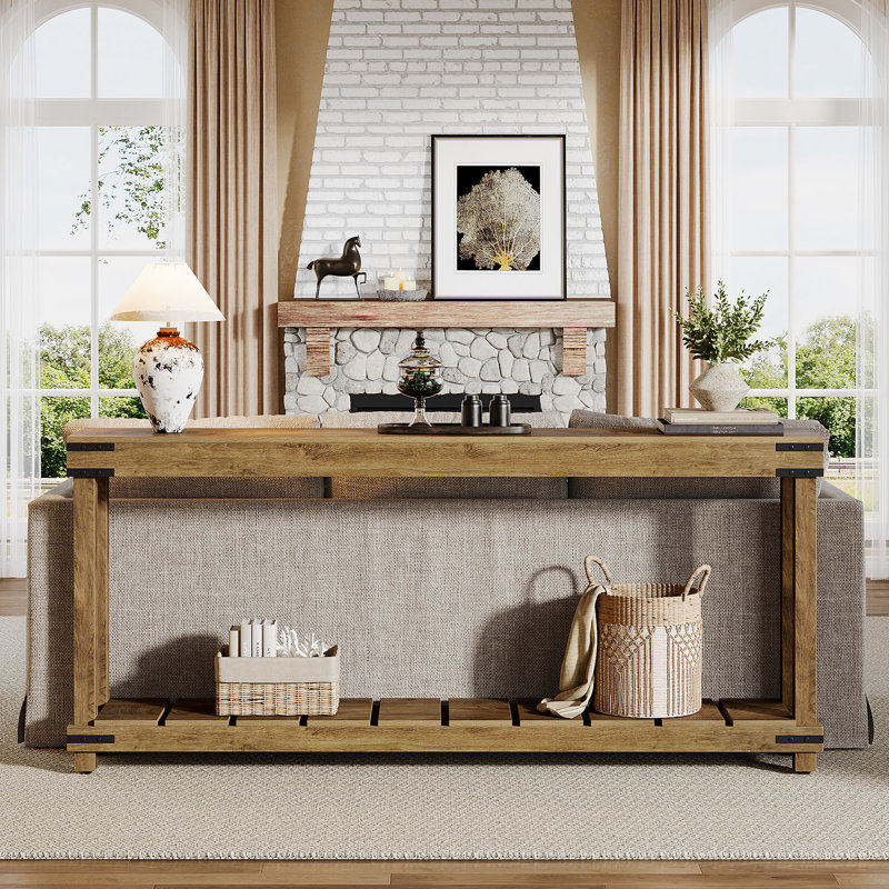 70.9 Inch Extra Long Console Table Rustic Sofa Table