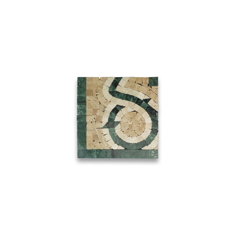 Carreau de mosaïque en marbre 5 po x 5 po