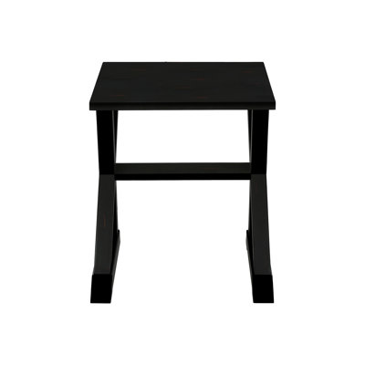 Table de chevet en placage noir, table carrée pour la chambre à coucher, table d'appoint de salon, facile à assembler, l 22 po x l 23,5 po avec finition, chambre à coucher et pièce, 22 po 23,5