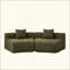 Canapé modulaire courbé Chenille-384162960