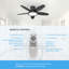 106cm Ceiling Fan with LED Lights-1343982831-1343982824
