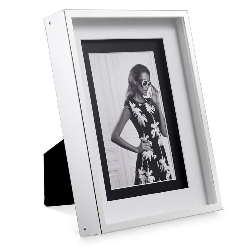 Cadre pour photo simple Airlene, Argent, 4 po x 6 po
