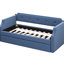 Lit de jour rembourré avec couchette en bleu, tissu de lin simple, ensemble de lattes en bois résilient, simple, revêtu de bleu, soutenu-1275457492