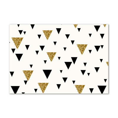 Triangles Background - Wrapped Canvas Print