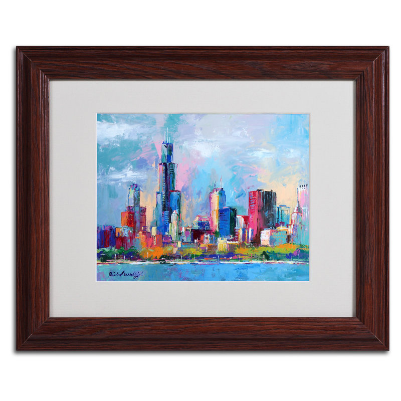 « foothills », reproduction d’art sur toile encadrée, H 11 po x l 14 po x P 0,5 po, Grain de bois