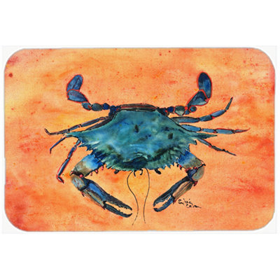 Crab Orange Tempered Glass Cutting Board