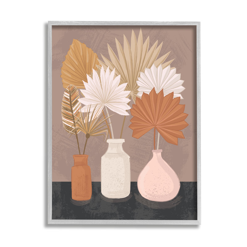 Feuilles de palmier en pot, H 24 po x l 24 po x P 1,5 po, Estampe numérique Farmhouse