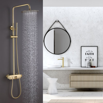 Système de douche avec valve brute