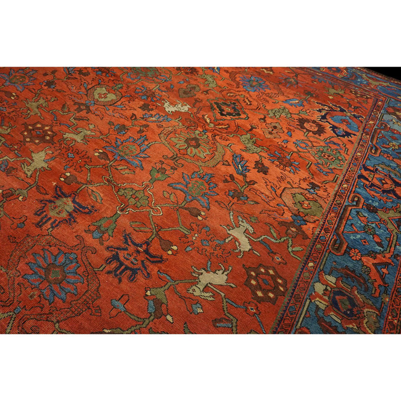 Hand Knotted Wool Floral Area Rug