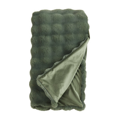 Faux Fur Throw Blanket