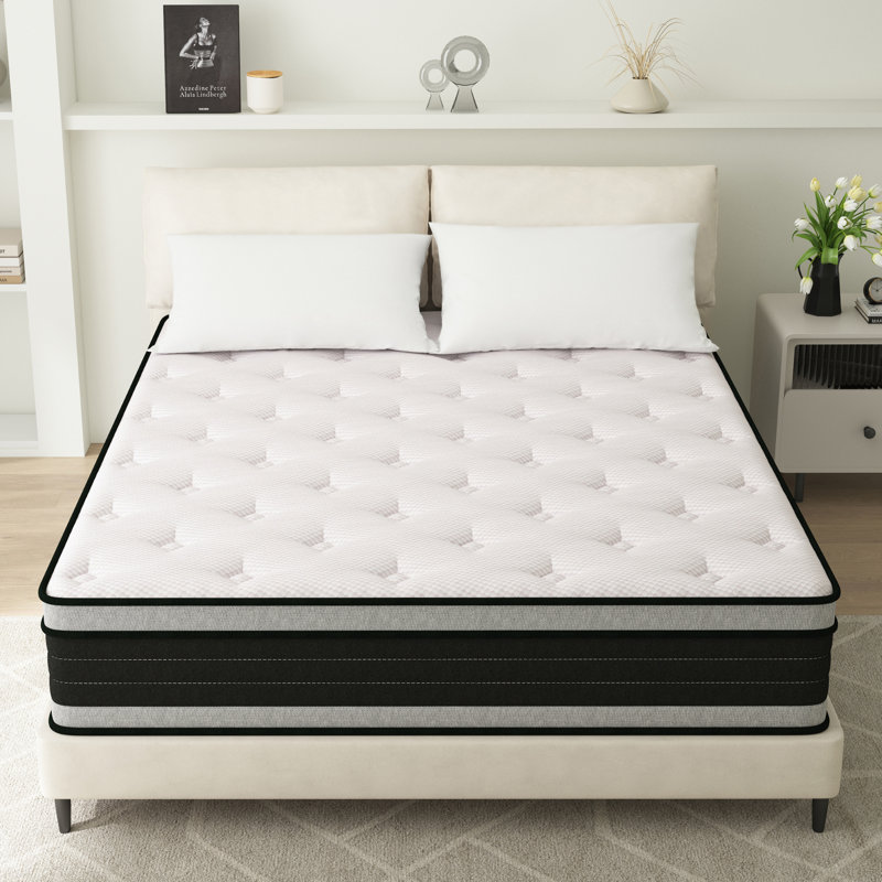 14'' Medium Firm Hybrid Pillow Top Mattresses In a Box, Twin