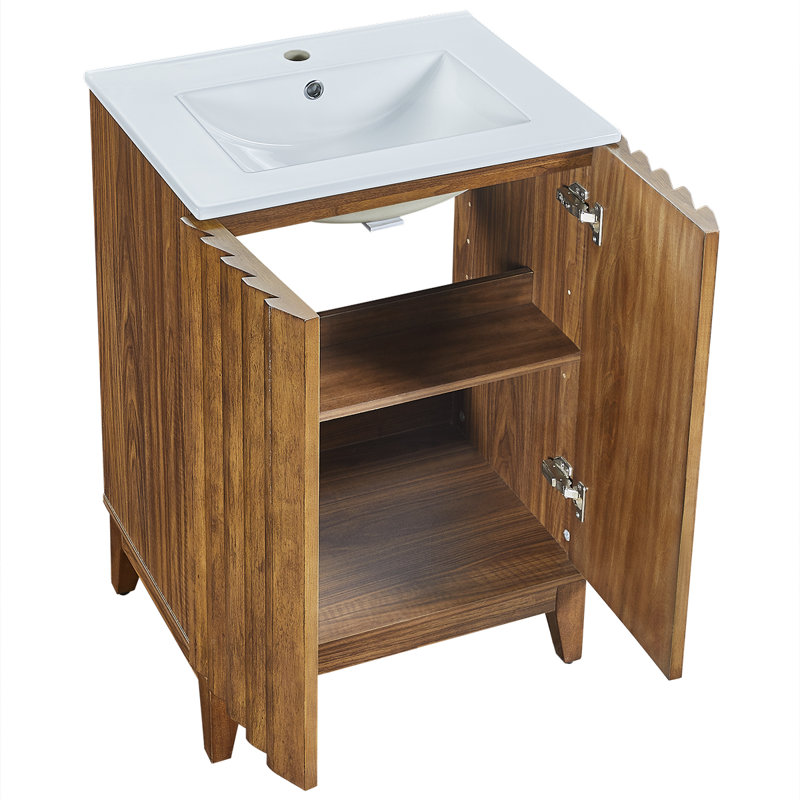Meuble-lavabo 24 po
en chêne brun