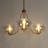 Mourine 3-Light Dimmable 31" Wide Chandelier with Rainbow Glass