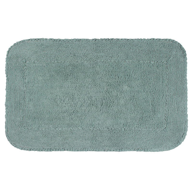Tapis pour salle de bain Maytham, Bleu, Rectangle - l 24 po x L 40 po