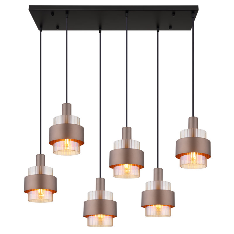 Deiontae 6 - Light Matte Black Pendant
