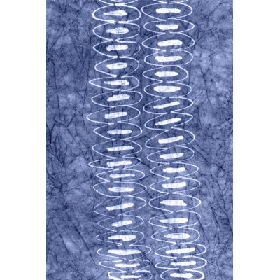 Indigo Primitive Patterns II by Renée W. Stramel - Print on Canvas