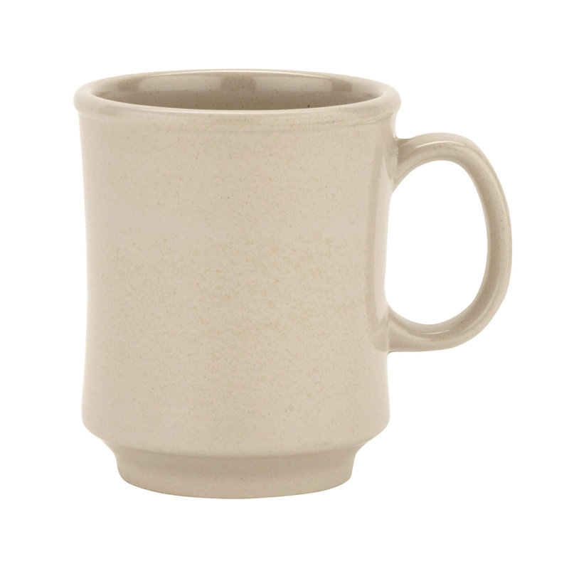 Tasse à café empilable en mélamine GET BAM-1389, 8 onces, bambou (ensemble de 12)