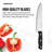 Farberware Edgekeeper 16-Piece Triple Rivet Stainless Steel Knife Block Set with Built-In Sharpener