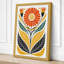 Symmetrical Bloom Scandinavian - Wrapped Canvas-809225794-809225795