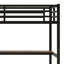 Metal Loft Bed With Power Outlet And LED Lighted