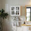 Armoire murale, armoire murale avec porte vitrée, armoire flottante avec tablettes réglables pour la cuisine, la salle de bain et le salon
