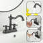 Robinet de lavabo de salle de bain 4 "avec drain Centreset-106847026
