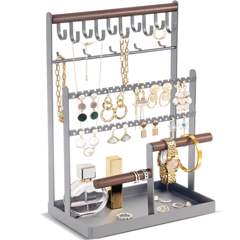 Audino Jewellery Stand +, Gray