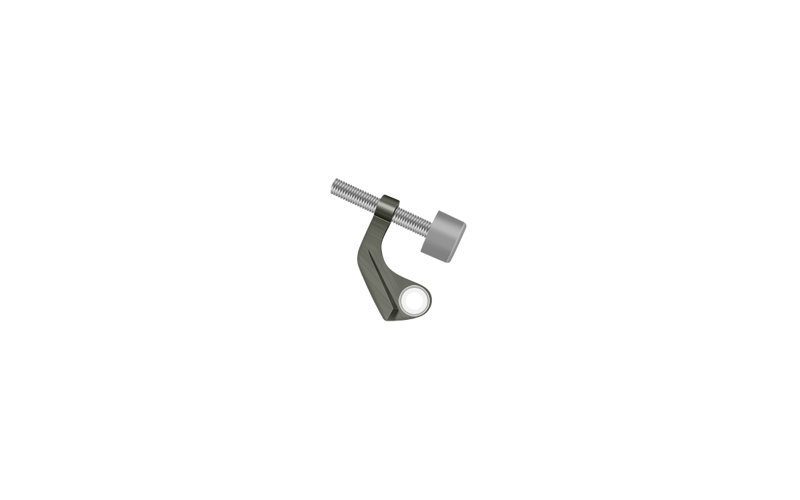 Kick Stop, 58" H x 13" W x 13" D, Antique Nickel