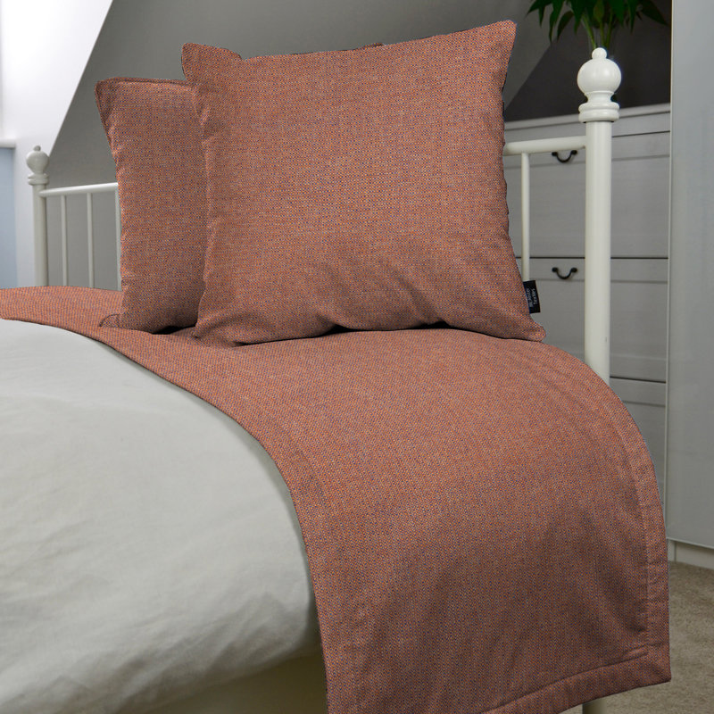 Andillac Waffle Throw Blanket, W50 x L255cm, Terracotta