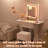 Space-saving Makeup Vanities Vanity, White Mdf, Modern Aesthetic For Small Bedrooms