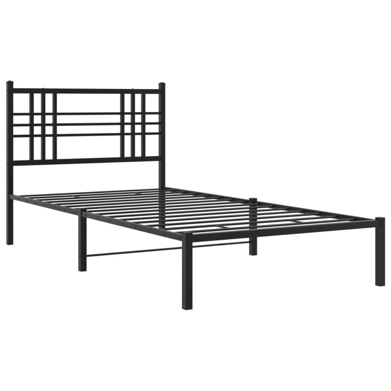 Obasi Metal Bed, Black, Single (3')