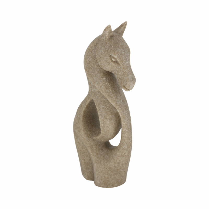 Sagebrook Home 15" Flowood Brown Quartz Resin Horse Statuary