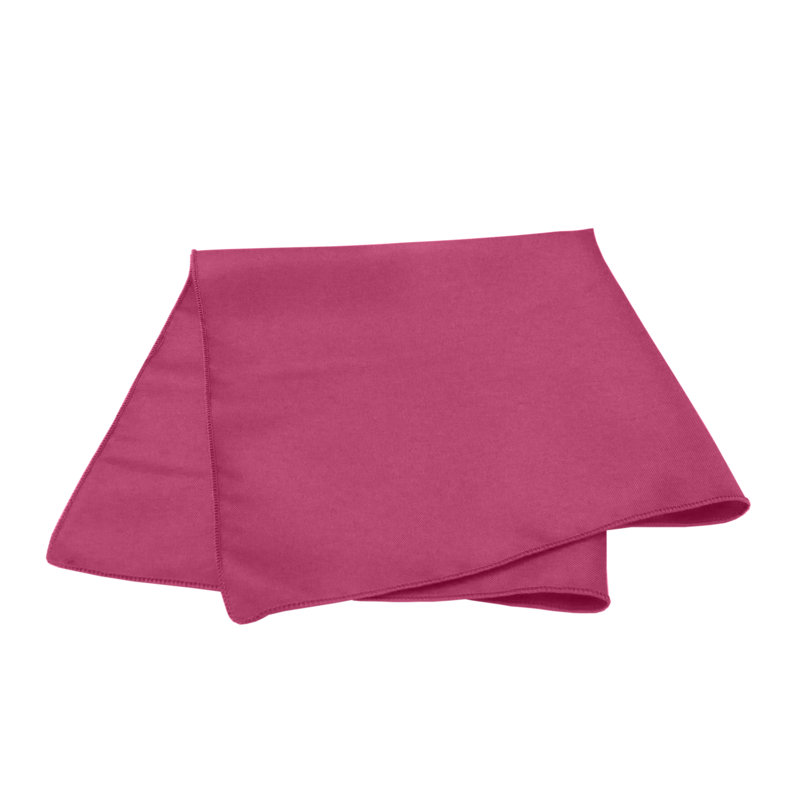 Polyester Square Napkin, Hot Pink, 20" x 20"